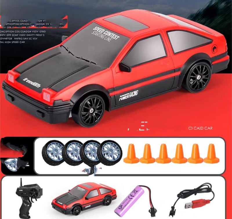 2.4G Drift Rc Car 4WD RC Drift Car Toy Remote Control GTR Model AE86 Vehicle Car RC Racing Car Toy For Children Christmas Gifts - Office Connect 2018