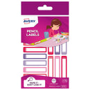 Avery Kids Pencil Labels Pink/Purple 30 Pack - Office Connect 2018