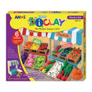 Amos i-Clay Modelling Clay Kit Market Stall 18g x 6 pieces - Office Connect 2018
