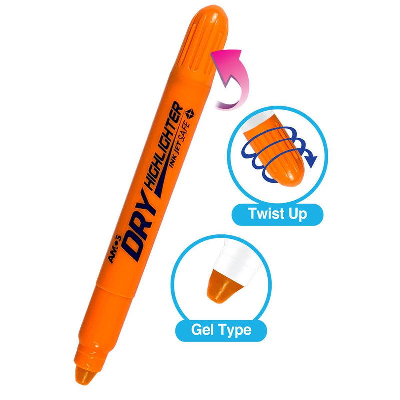 Amos Dry Highlighter Fluoro Orange - Office Connect 2018