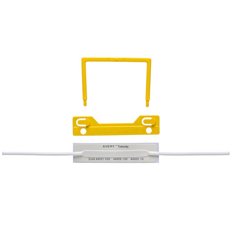Avery Clip File Fastener Yellow 100 Pack - Office Connect 2018