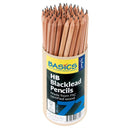 Basics by Zart Pencils Blacklead HB 72 Pack - Office Connect 2018