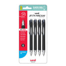 Uni Jetstream 1.0mm Medium Retractable Black Hangsell Pk4 - Office Connect 2018