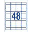 Avery Heavy Duty ID Label L4778 White Laser 45.7x21.2mm 48up 25 Sheets - Office Connect 2018