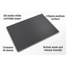 Artgecko Classy Sketchbook A2 Landscape 80 Pages 40 Sheets 150gsm White Paper - Office Connect 2018