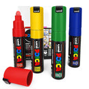 Uni Posca Marker 4.5-5.5mm 4 Pack Green Yellow Red Blue PC-7M - Office Connect 2018