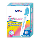 Amos Dry Highlighter Pastel Aqua Blue - Office Connect 2018