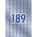Avery Heavy Duty ID Label L6008 Silver Laser 25.4x10mm 189up 20 Sheets - Office Connect 2018