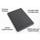 Artgecko Classy Sketchbook A4 80 Pages 40 Sheets 150gsm White Paper - Office Connect 2018