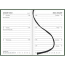 Milford Rhapsody A73 Week To View Diary Even Year Racing Green - Office Connect 2018