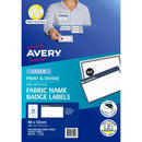 Avery "My Name Is" Fabric Print & Divide Name Badges Laser 88x52mm 150 Labels L7428 - Office Connect 2018