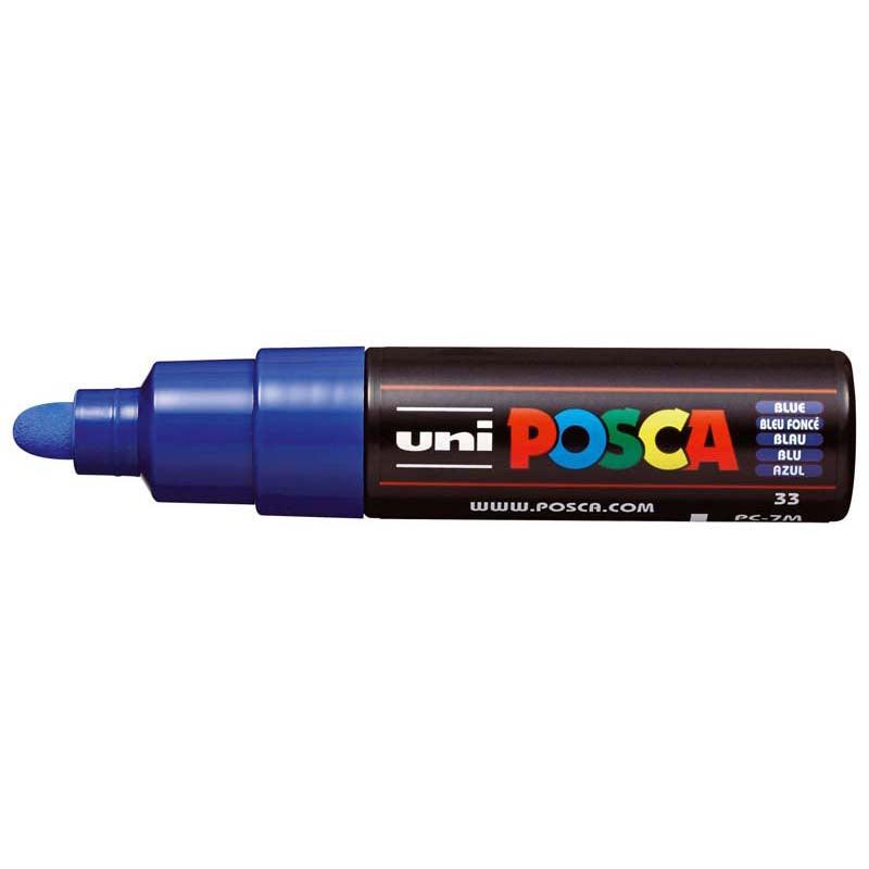 Uni Posca Marker 4.5-5.5mm Bold Bullet Blue PC-7M - Office Connect 2018