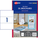Avery Brochures  Tri Fold DL A4 Inkjet Laser 1up 20 Sheets - Office Connect 2018