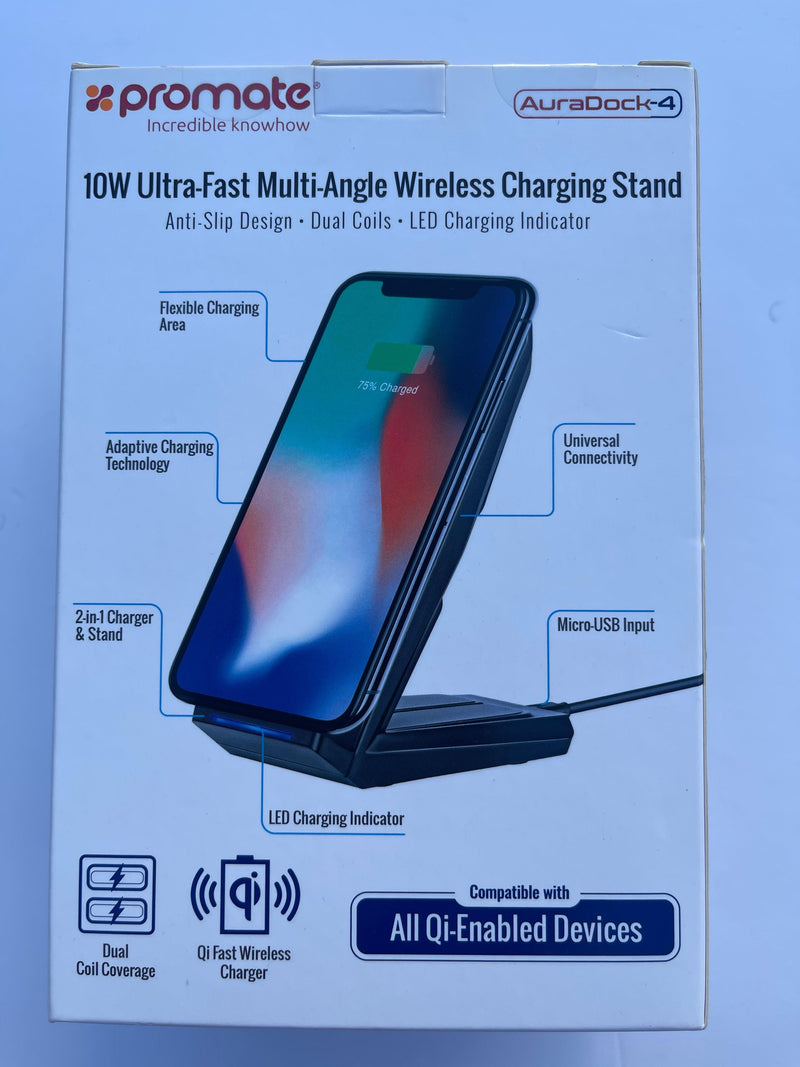 10W Ultra-Fast Multi-Angle Wireless Charging Stand - Office Connect 2018