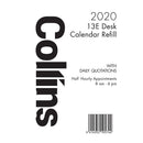 Collins Calendar Refill 13E Side Opening Even Year - Office Connect 2018