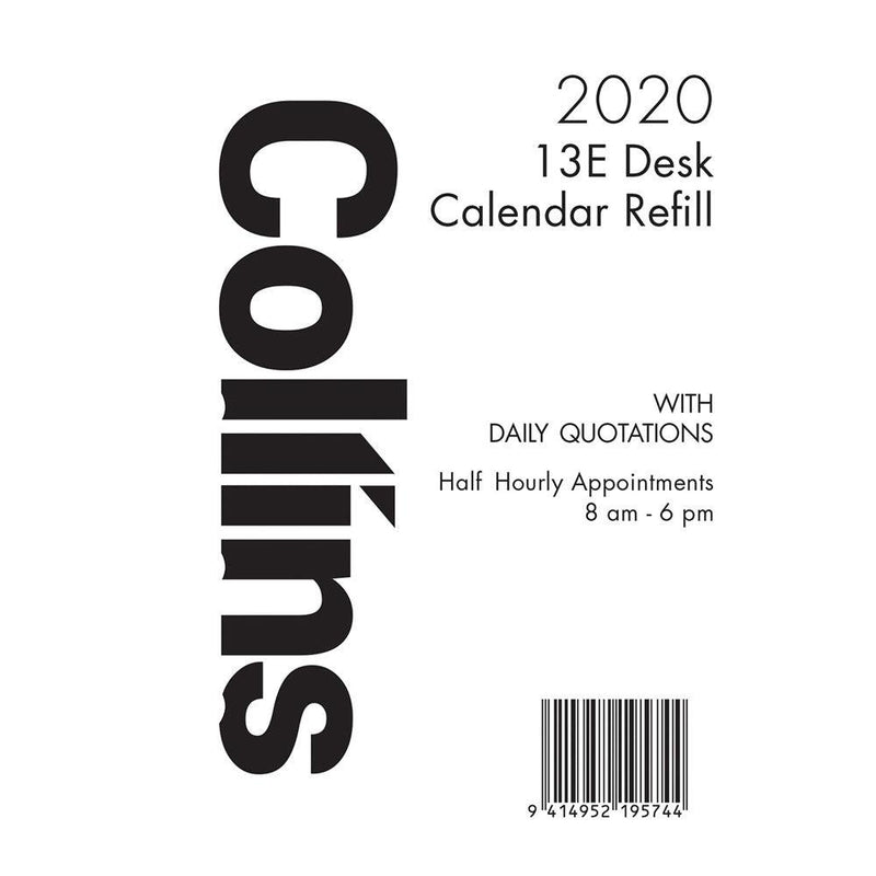 Collins Calendar Refill 13E Side Opening Even Year - Office Connect 2018