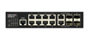 EDGECORE 8 Port + 2 Combo + 2 SFP Gigabit Managed Switch. 2 Combo Gig + 2 100/1000 SFP ports. 1x RJ45 Console port. Comprehensive QoS, Enhanced Security with Port security limits. - Office Connect 2018