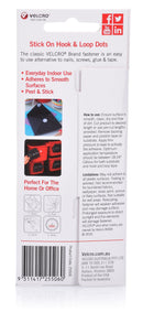VELCRO Brand 16mm Stick On Hook & Loop Dots. Pack of 15. Designed for General Purpose Simple and Mess-Free. Attach Light Weight Items up To 500g. Perfect for Art, Remote Controls, Signs etc. White - Office Connect 2018