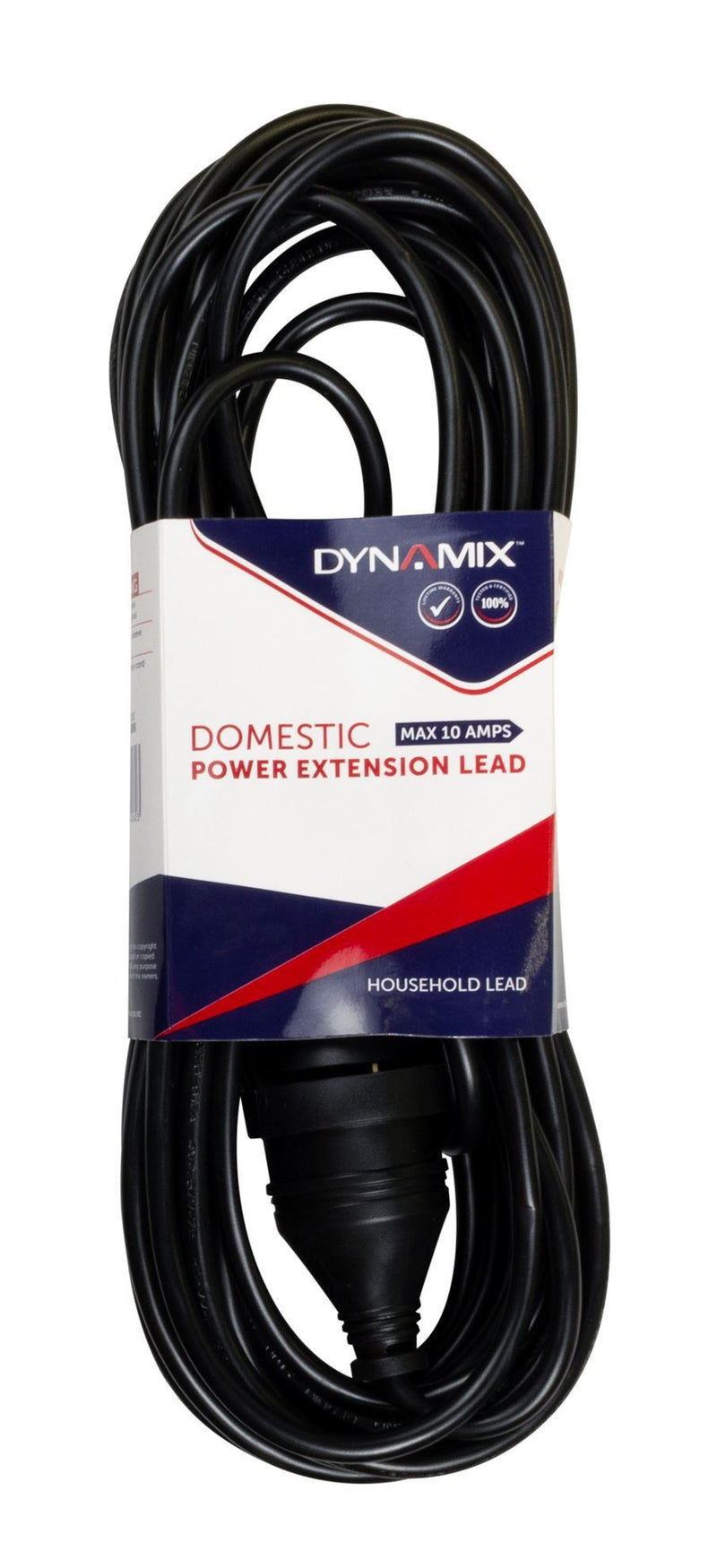 DYNAMIX 3M 240v 10A Standard Duty Power Extension Lead (3 Core 1.0mm). Black Colour - Office Connect 2018