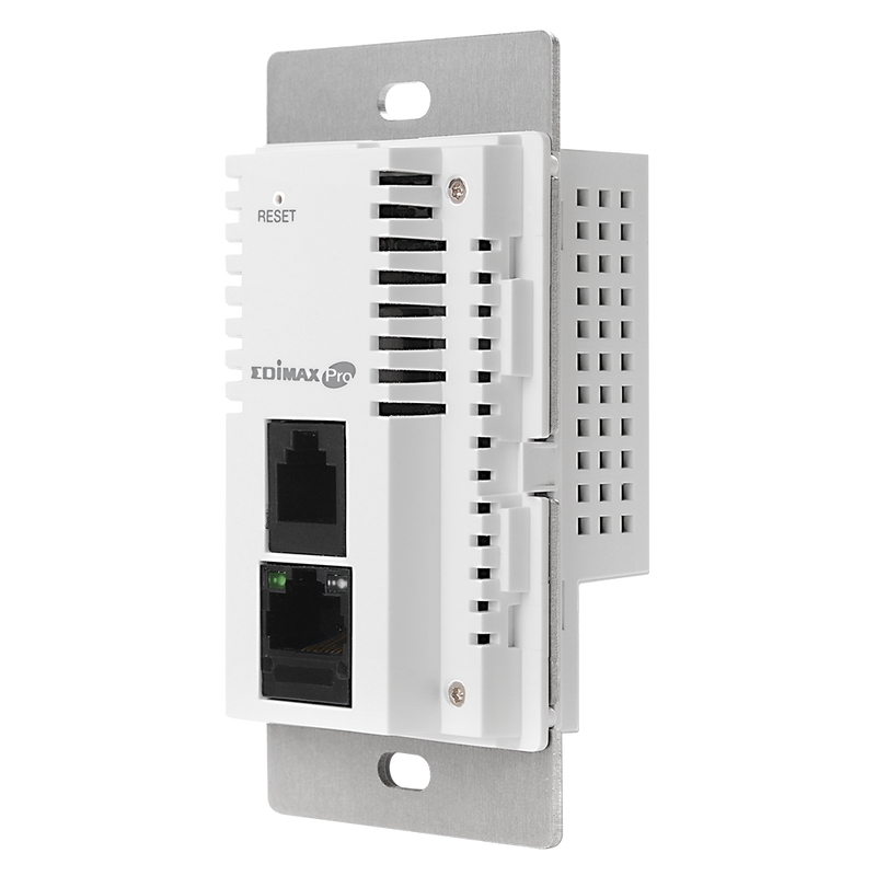 EDIMAX AC1200 In-Wall Dual-Band PoE Access Point. 802.11ac High speed dual-band. In-wall design with easy install kit. High-density BYOE usage. Seamless mobility.