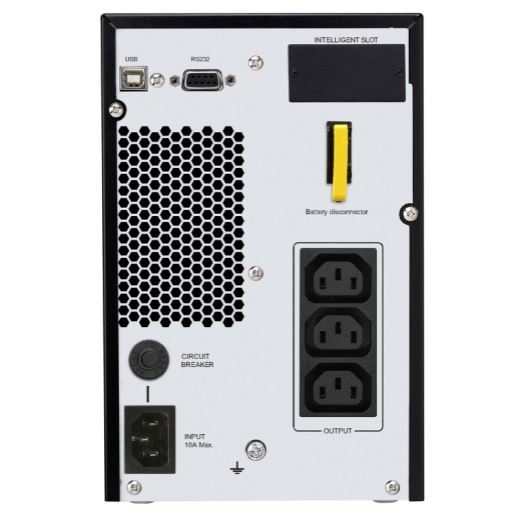 APC Easy UPS On-Line 1000VA (800W) Tower. 230V Input/Output. 3x IEC C13 Outlets. With Battery Backup. Smart Slot, LCD Graphics Display. - Office Connect 2018