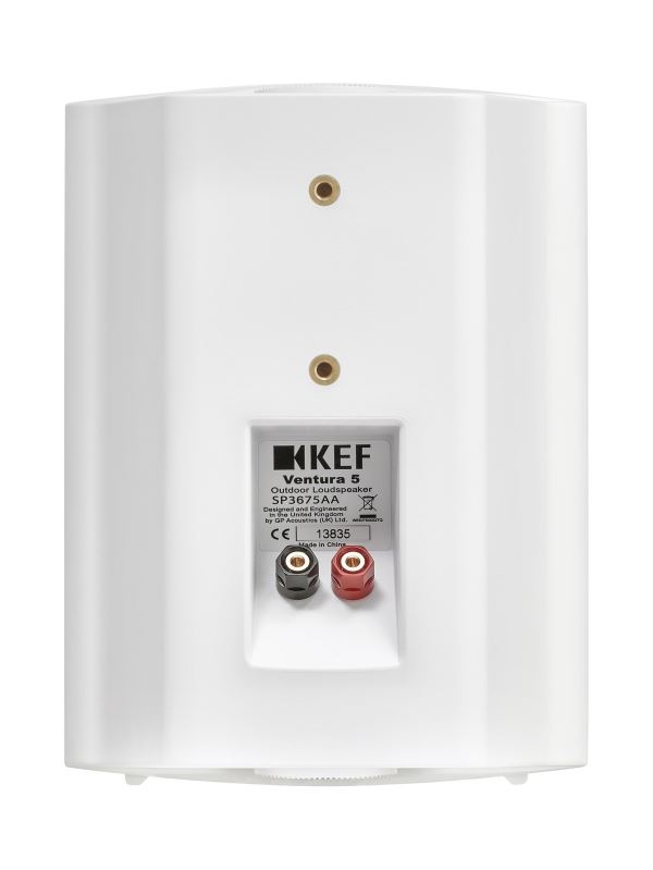 KEF 5.25'' Weatherproof Outdoor Speaker. 2-Way sealed box. IP65 rated. Stainless steel/brass hardware. 1x 130mm LF, 1x 25mm HF drivers. Colour White. SOLD AS PAIR - Office Connect 2018