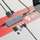 UNITEK 9-in-1 USB 3.1 Multi-Port Hub with USB-C Connector. Includes 1x HDMI Port, 1x VGA Port, 3x USB-A Ports, 1x RJ45, Card Reader, Plus PD 100W. JUNE Promo - Includes FREE C137W - Office Connect 2018