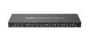 LENKENG 4x4 HDMI Extender Kit Matrix Switch. Includes 1x 4-Port Transmitter & 4x Recievers. Supports PoC, Supports Res 4K@60Hz up to 70m. Remote. **Not Suitable for Cat5e Cable** - Office Connect 2018