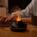 Newest RGB Flame Aroma Diffuser 130Ml 3d Colorful Flame Humidifier Fire Volcano Diffuser Flame - Office Connect 2018