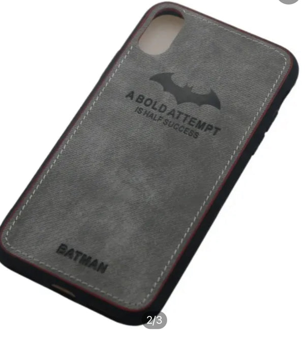 A Bold Attempt Batman & Deer Cover for Apple iPhone XS (5.8") Soft Silicone Edge Protective Phone Case (Select your Colour and Design) - Office Connect 2018