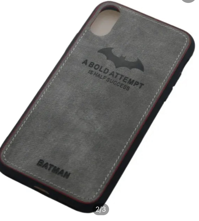 A Bold Attempt Batman & Deer Cover for Apple iPhone XS (5.8") Soft Silicone Edge Protective Phone Case (Select your Colour and Design) - Office Connect 2018