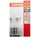 Osram LED Value Clasics A Frosted LED lamps - (9.5w) Pin - Base B22, 760 lm-Warm /3000k, White - Office Connect 2018