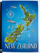 New Zealand Collection NZ Map Notebook