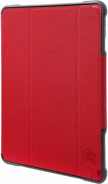 STM Dux Plus Duo Folio Case with Apple Pencil Storage for iPad Air 2019 & iPad Pro 10.5 Inch - Red