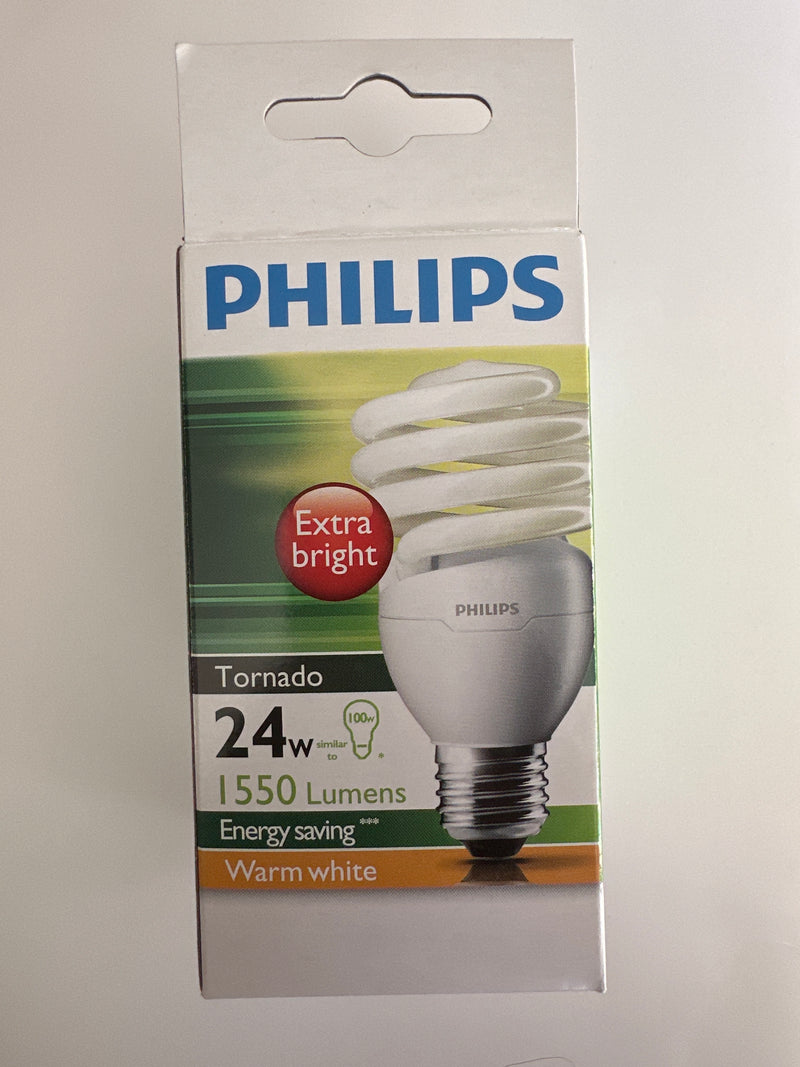Philips Tornado 24W Energy Saving Light Bulb - Warm White - Office Connect 2018