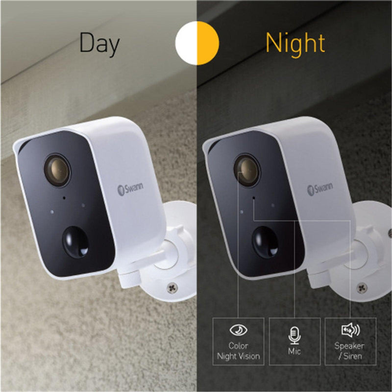 Swann 1080p Wire-Free Smart Security Camera with Solar Panel - 1 Pack