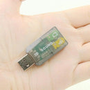 External USB Sound Card Adapter Audio 5.1 Virtual 3D USB To 3.5mm Microphone Speaker Headphone Interface for Laptop PC Adapter - Office Connect 2018