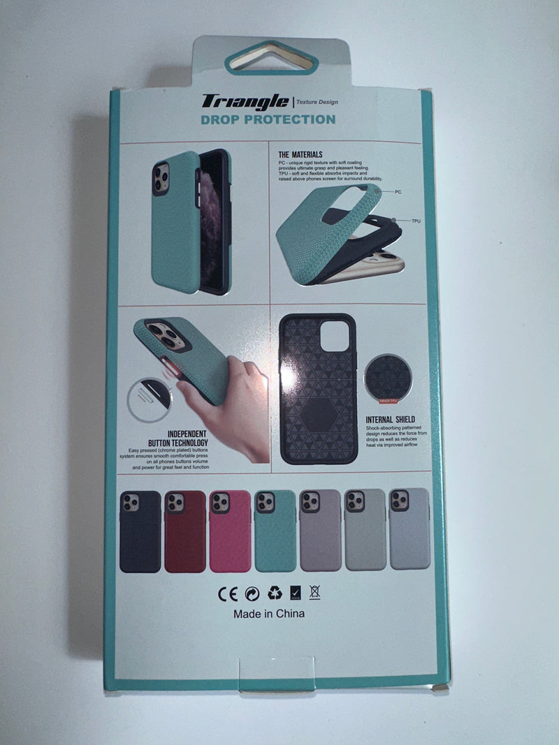 Triangle Texture Design Drop Protection Case for iPhone - Office Connect 2018