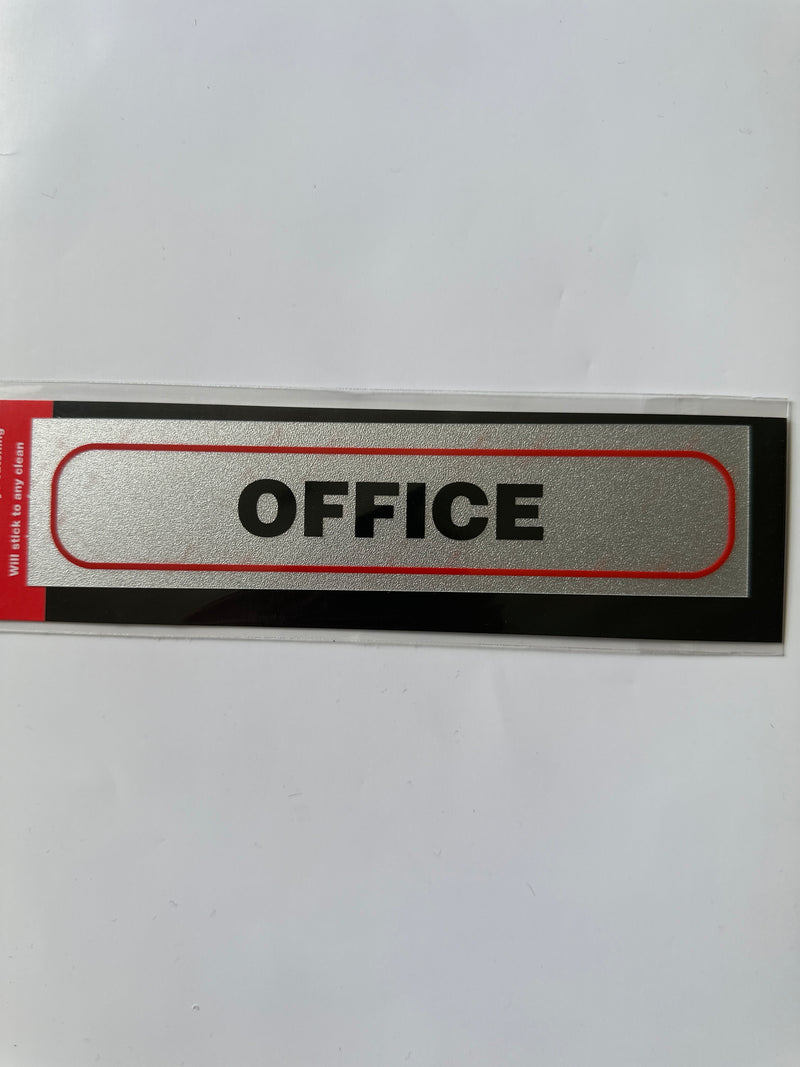 Rosebud Brushed Metallic Horizontal Sign - “OFFICE” - Office Connect 2018