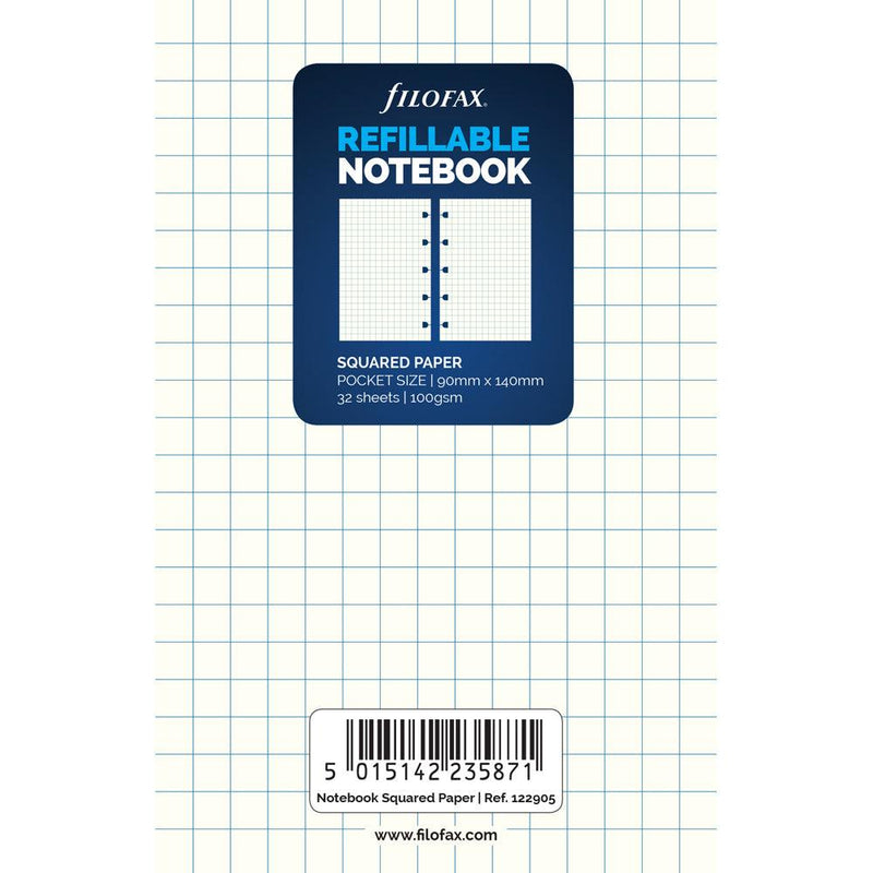 Filofax Notebook Pocket Notes Square Refill - Office Connect 2018