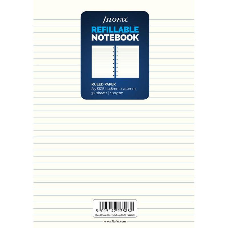 Filofax Notebook A5 Notes Ruled Refill - Office Connect 2018