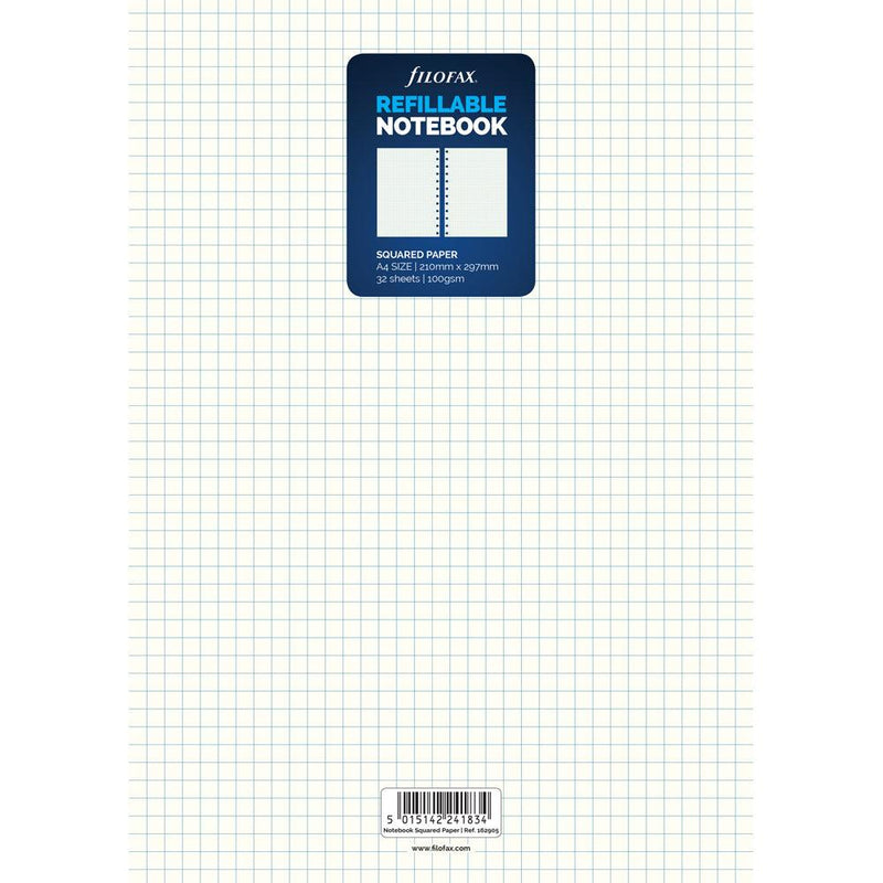 Filofax Notebook A4 White Square Refill - Office Connect 2018