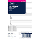 Filofax Pocket Name/Address/Phone Refill - Office Connect 2018