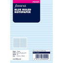 Filofax Pocket Blue Lined Notepaper Refill - Office Connect 2018