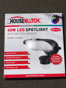 Housewatch 40w led spotlight(Black). Ip54(Outdoor use)