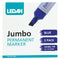 Ledah Jumbo Permanent Marker Blue Chisel - Office Connect 2018