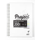 Silvine Tinted Project Book A4+ 5 Section 8mm Lined with Margin 200 Pages - Office Connect 2018