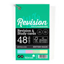 Luxpad Revision Study Cards 5x3 Portrait Ruled Assorted Colours with Binding Ring - Office Connect 2018