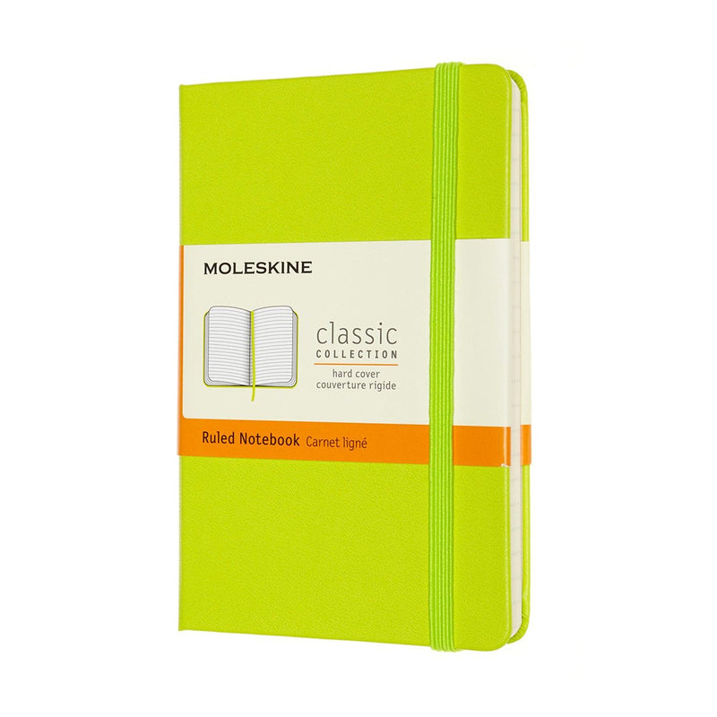 Moleskine Notebook Pocket Ruled Lemon Green Hard - Office Connect 2018