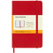 Moleskine Notebook Pocket Scarlet Red Hard Cover Ruled - Office Connect 2018